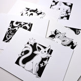 Original Drawings - Inked Mons (5"x7")