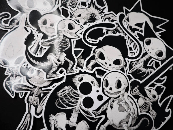 Skeletal Mons Sticker Pack