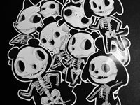 Skeleton Crossing Sticker Pack